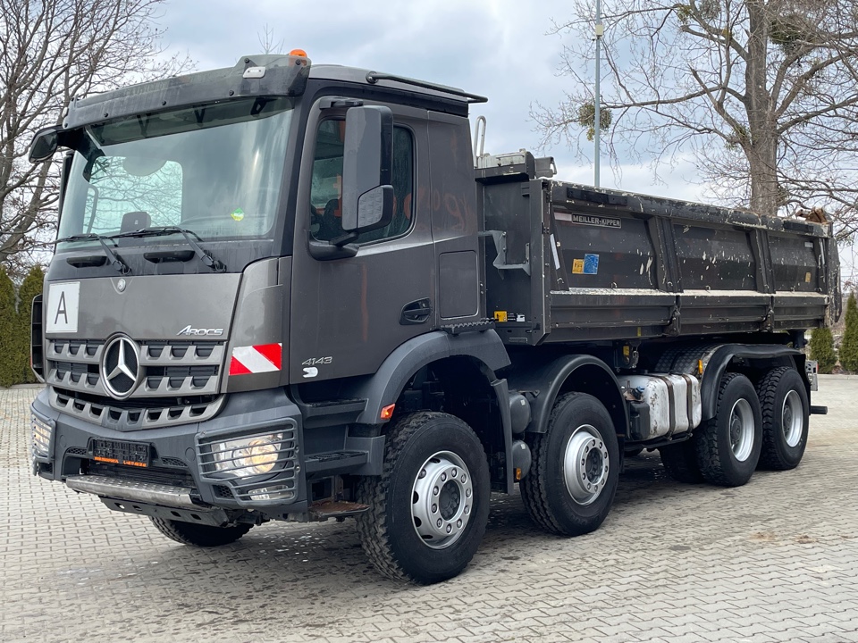 MB AROCS 4143 8x4 EURO6|WYWROTKA TRÓJSTRONNA Z BORDMATIKIEM - Truckport