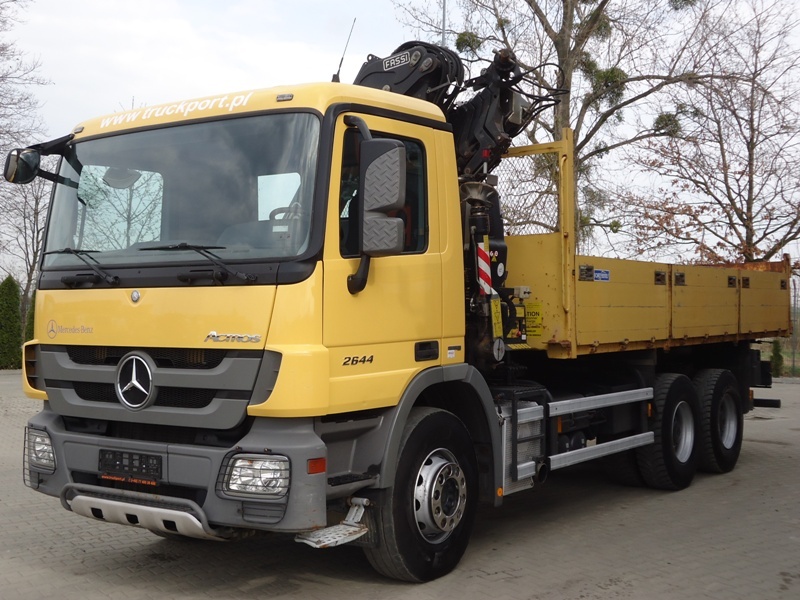 MB ACTROS 2644 6x4 EURO5|TIPPER WITH CRANE FASSI