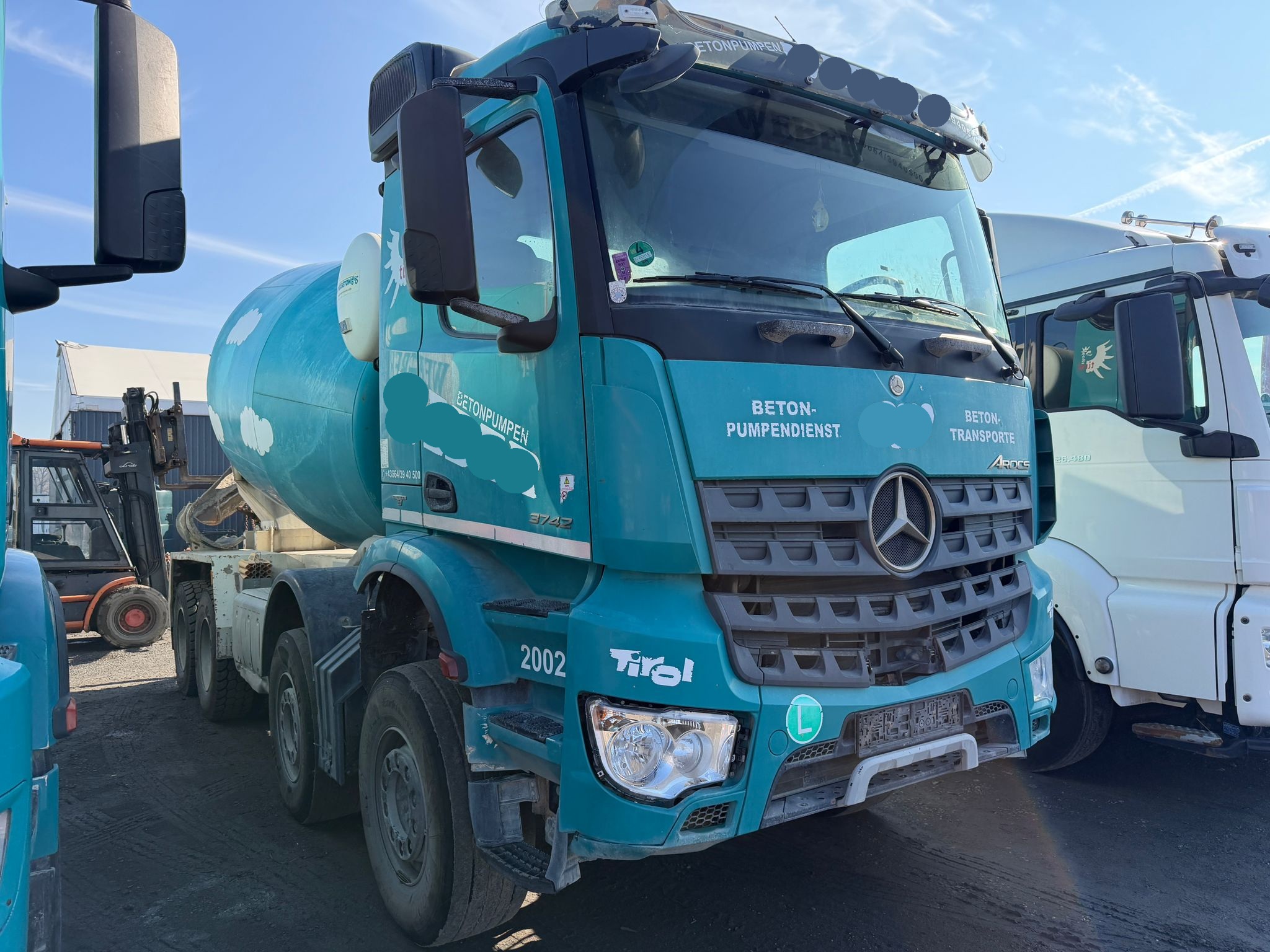 MB AROCS 3742 8x4 EURO6 BETONOMIESZARKA EUROMIX 10 m³ 
