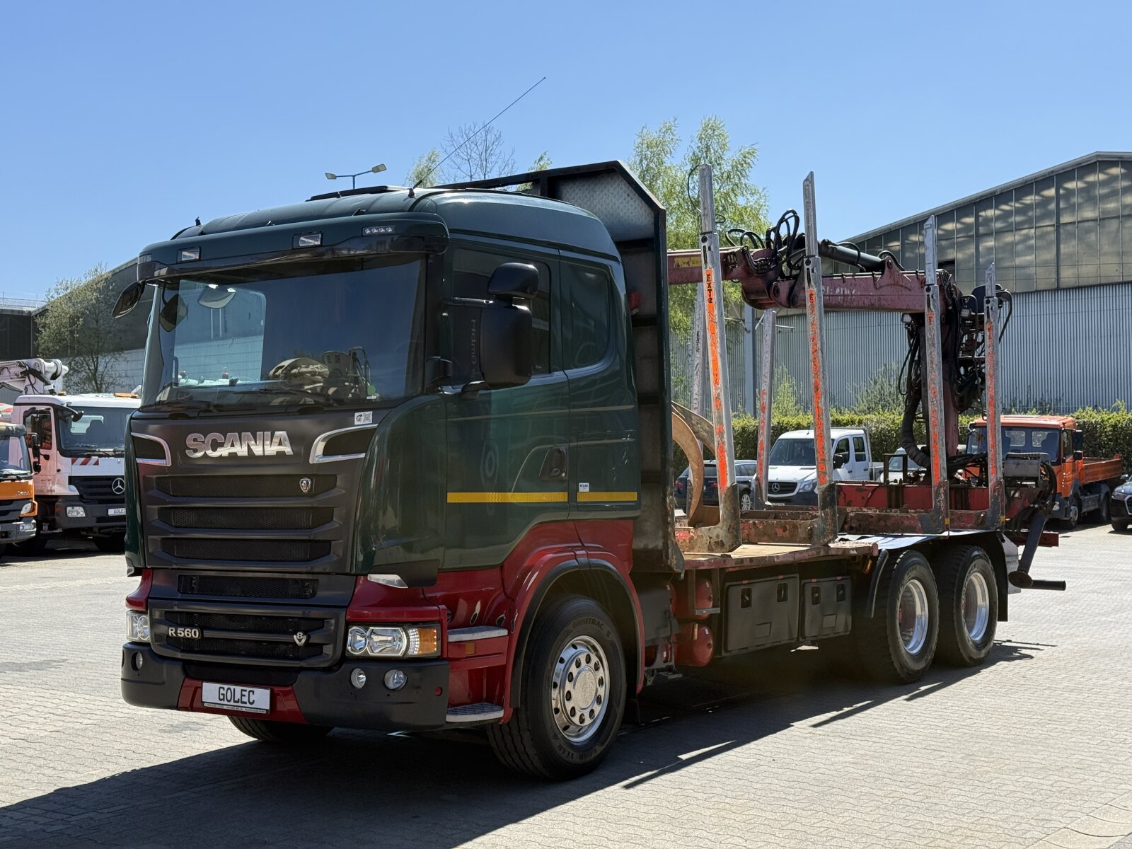 SCANIA R560 6x4 EURO5 POJAZD DO DREWNA HDS LOGLIFT HIAB 140S79R