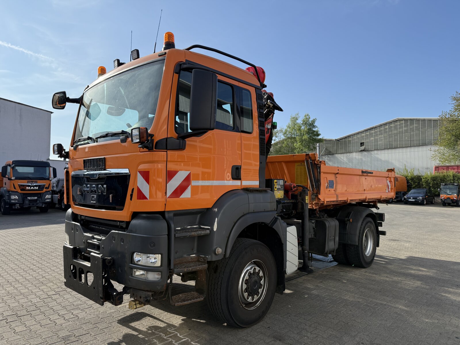 MAN TGA 18.360 4x4 EURO5 WYWROTKA TRÓJSTRONNA Z HDS PALFINGER