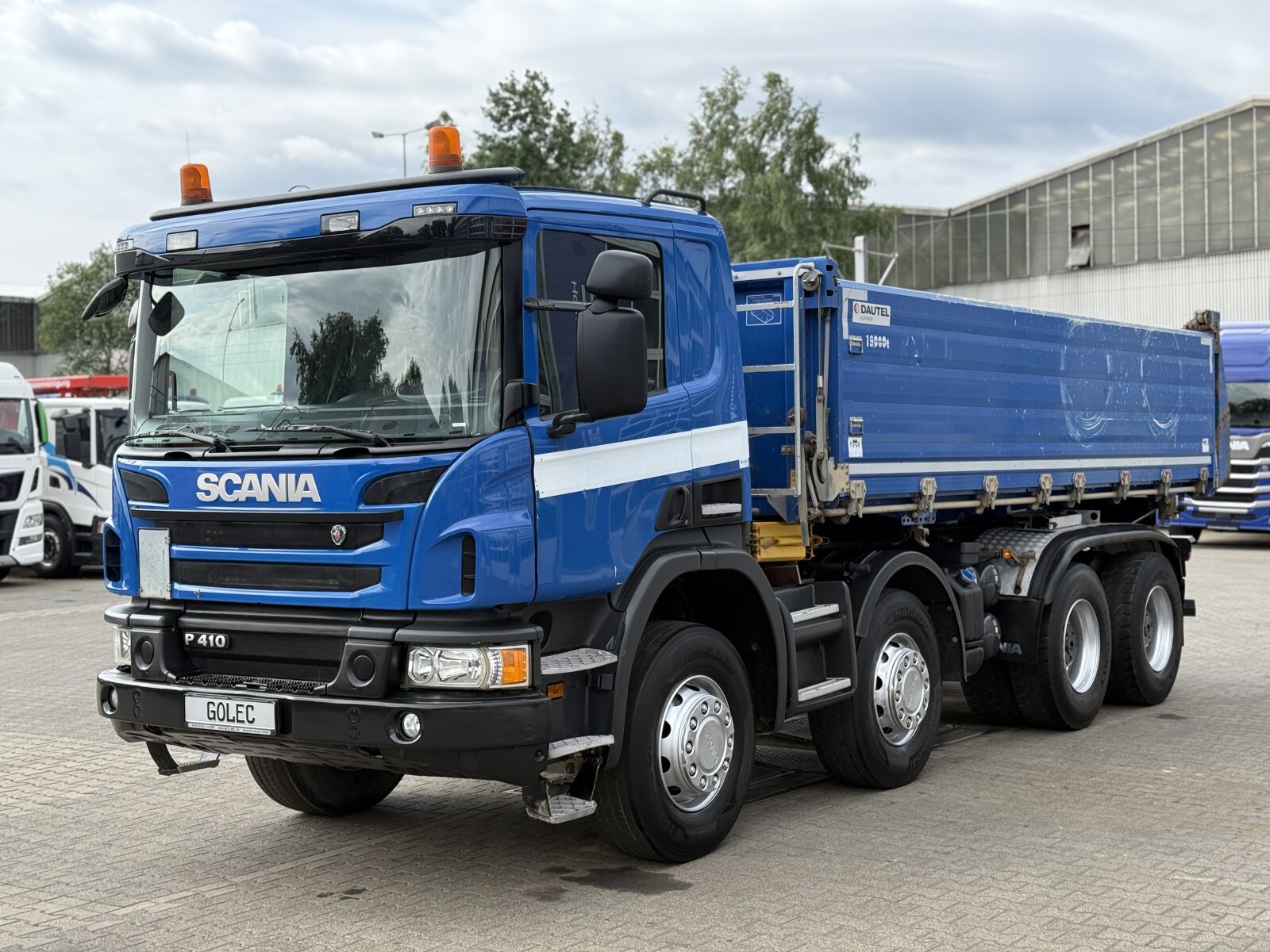 SCANIA P410 8x4 EURO6 WYWROTKA TRÓJSTRONNA 