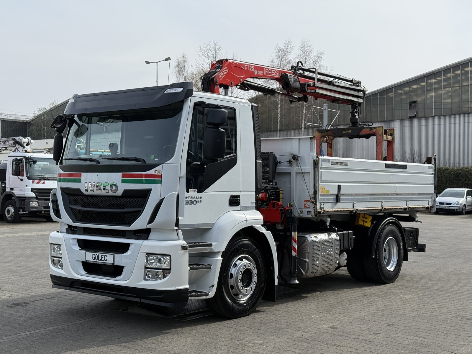 IVECO STRALIS AD190 S/P 4x2 EURO6 WYWROTKA TRÓJSTRONNA Z  HDS FASSI F125