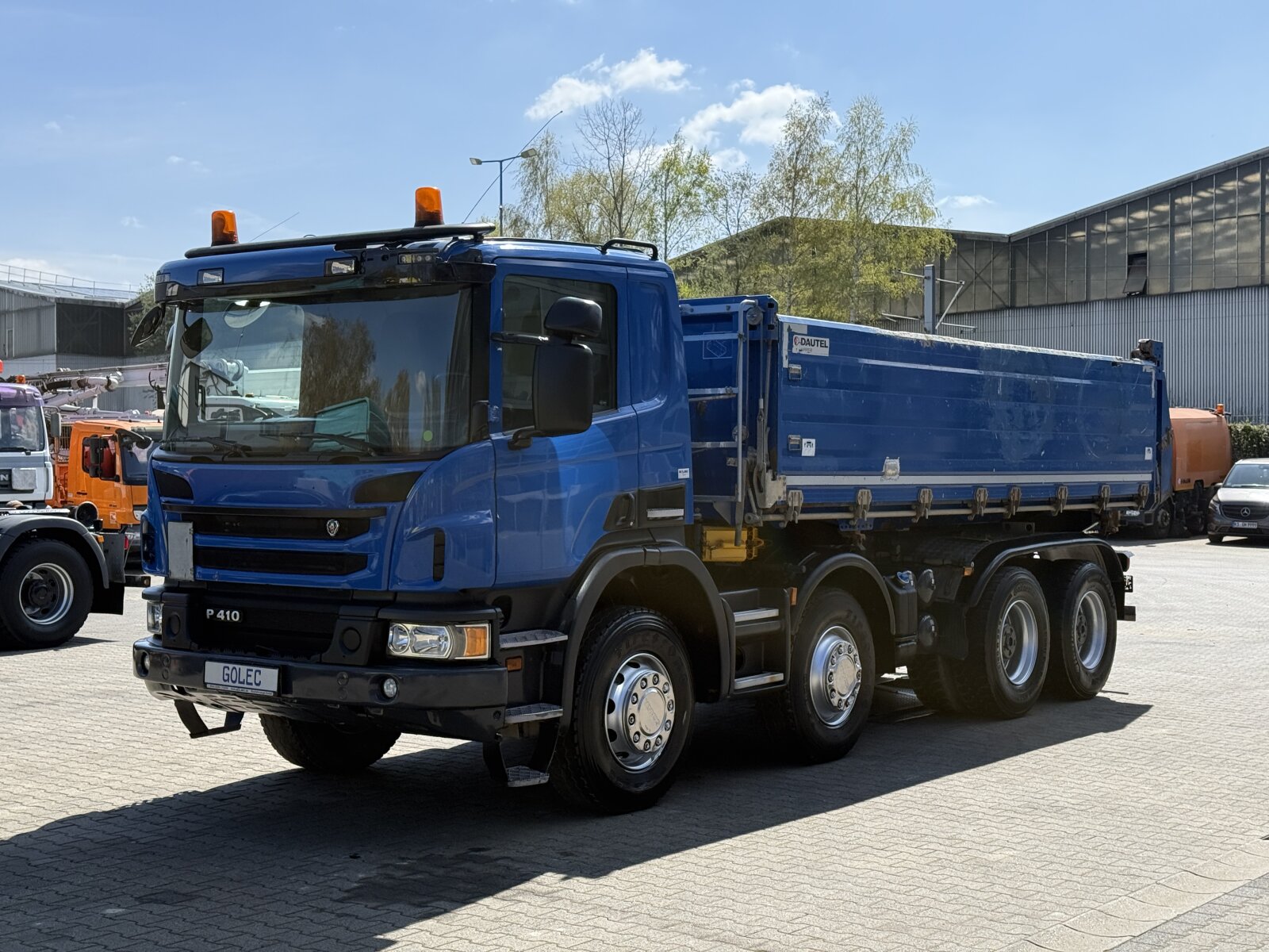 SCANIA P410 8x4 EURO6 WYWROTKA TRÓJSTRONNA