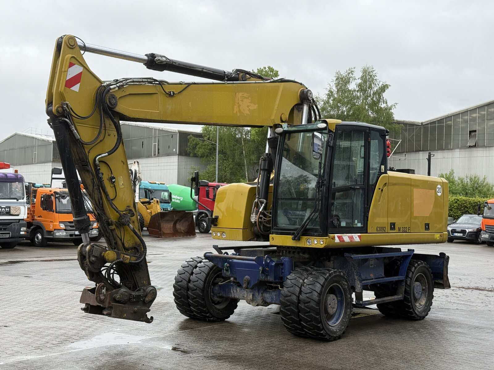 CAT M322F|KOPARKA KOŁOWA Z GPS TOPCON