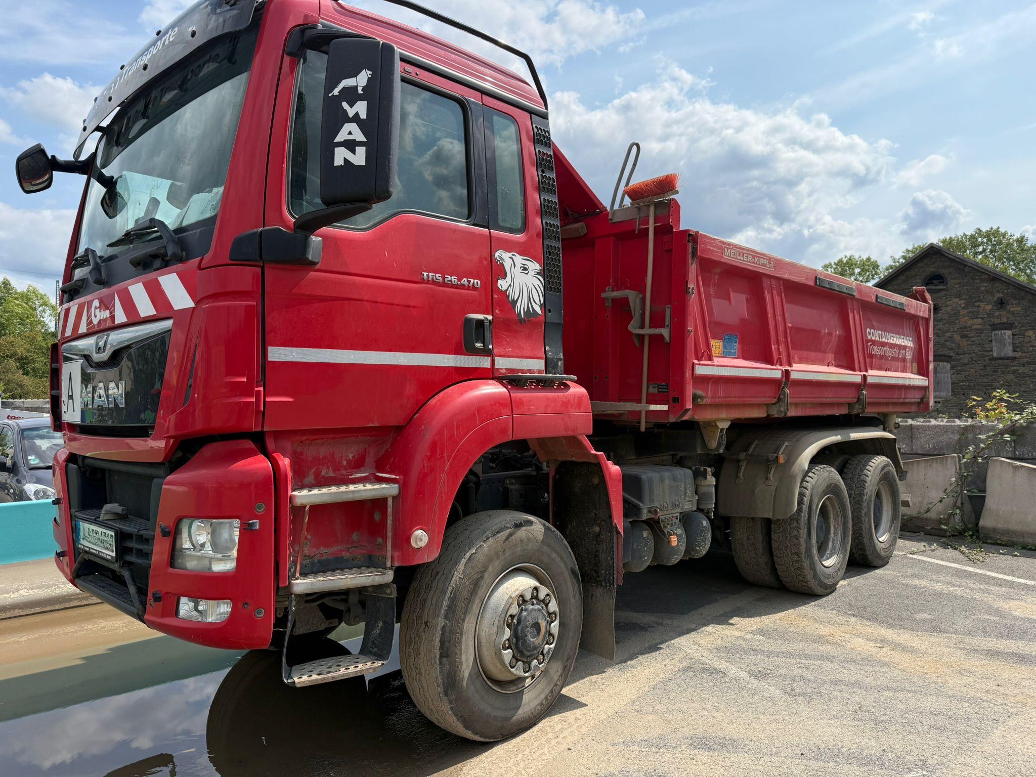 MAN TGS 26.470 6x6 EURO6|WYWROTKA TRÓJSTRONNA Z BORDMATIKIEM