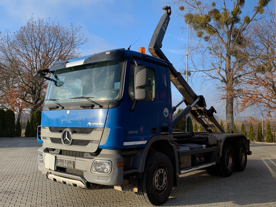 MB ACTROS 2646 6x4 EURO5 HAKOWIEC VDL S21-550